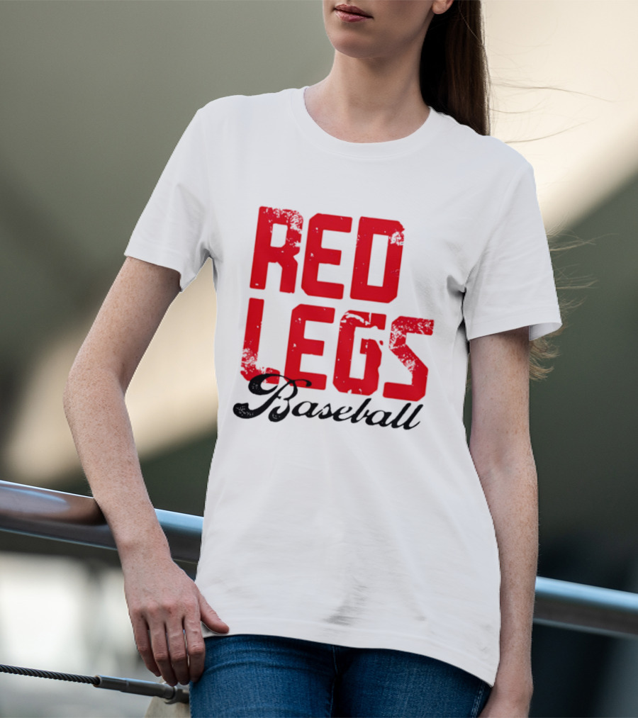 Redlegs OKI Baseball Red Stacked T-Shirt