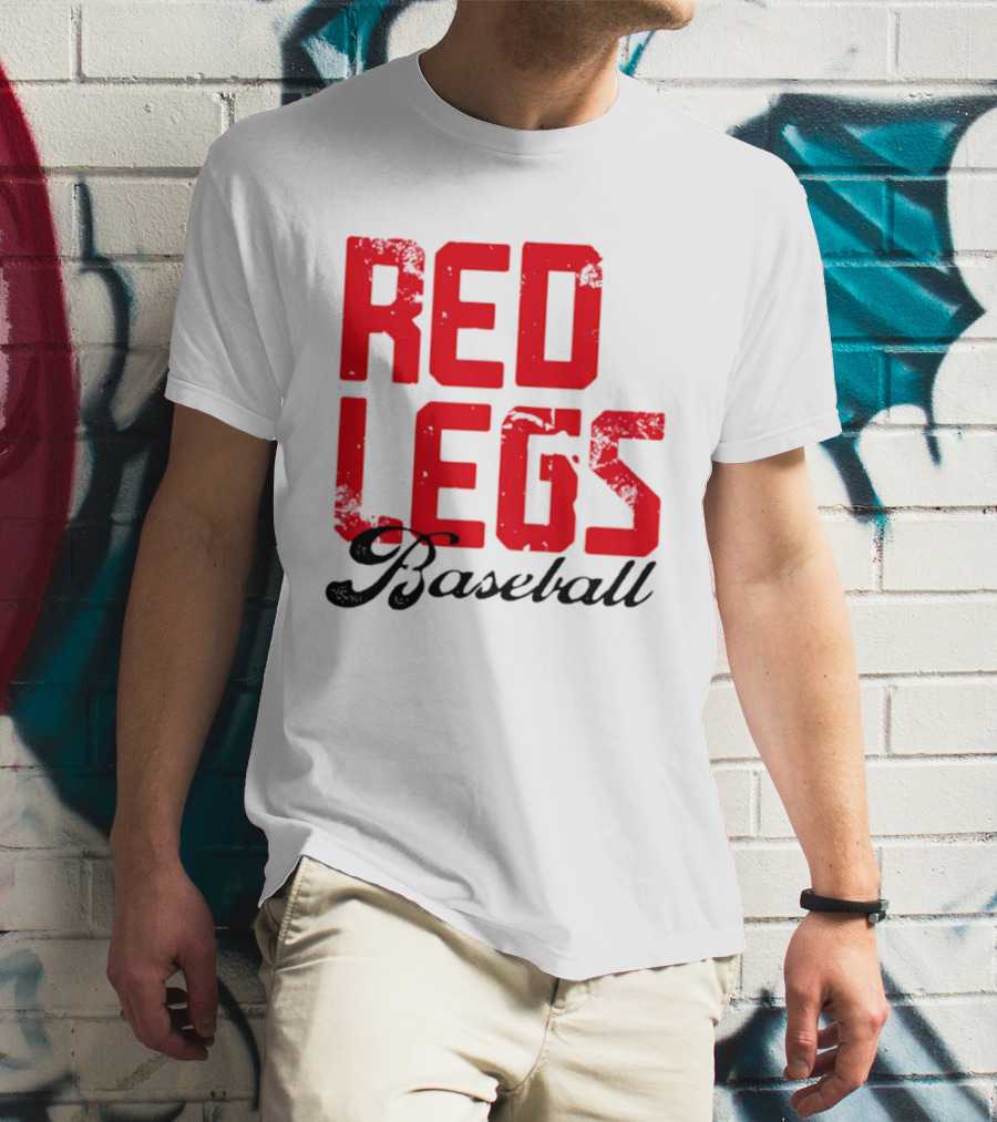 Redlegs OKI Baseball Red Stacked T-Shirt