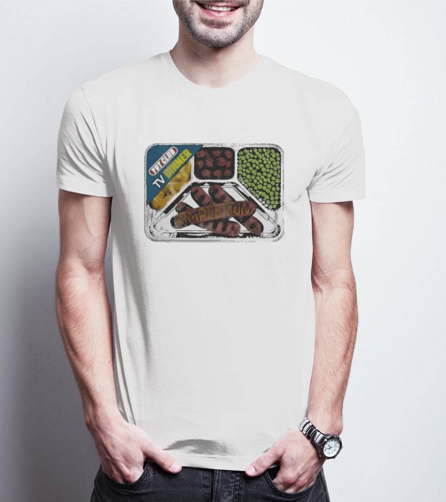Yot Club TV Dinner Simpleton Retro Tray T-Shirt