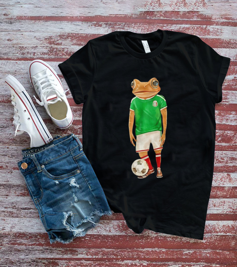 Bad Bunny Debi Tirar Mas Fotos World Tour Mexico 2026 Frog Soccer Jersey T-Shirt