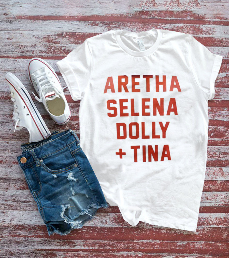 Aretha Selena Dolly Tina Iconic Music Legends T-Shirt