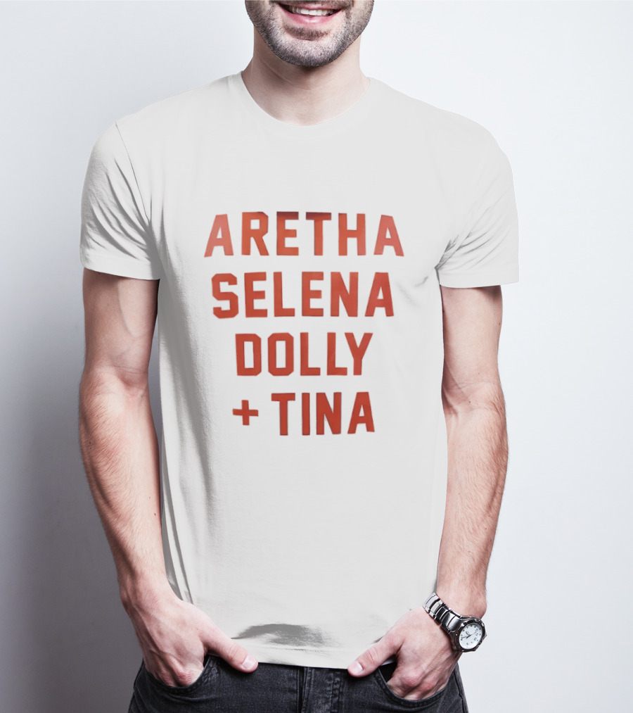 Aretha Selena Dolly Tina Iconic Music Legends T-Shirt
