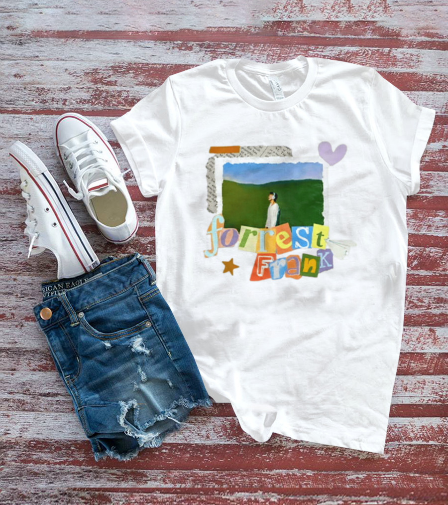 Forrest Frank Collage Style Pastel Colors With Nature T-Shirt
