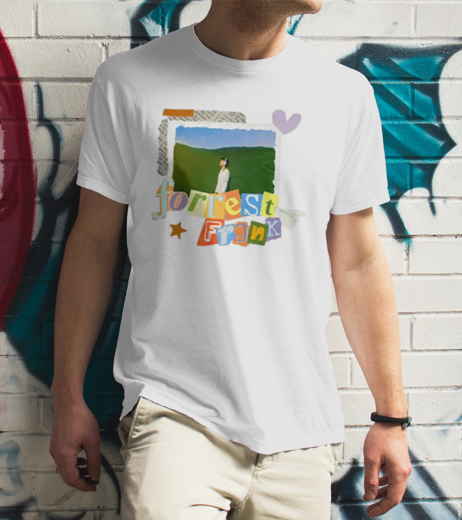 Forrest Frank Collage Style Pastel Colors With Nature T-Shirt