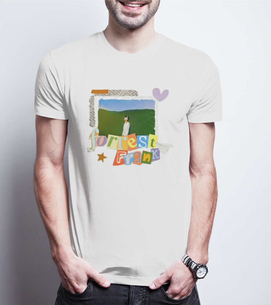 Forrest Frank Collage Style Pastel Colors With Nature T-Shirt