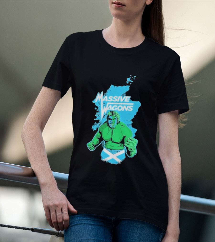 Massive Wagons Hulk Scotland With Map T-Shirt