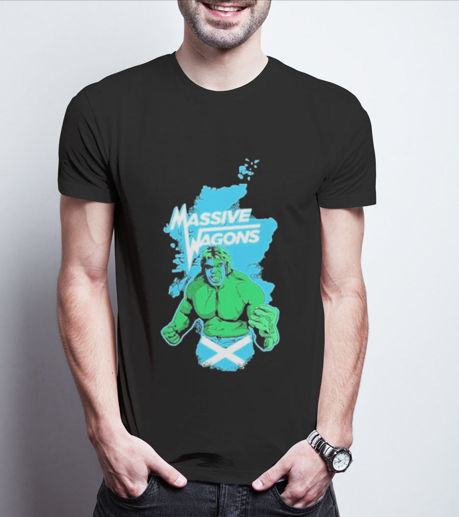 Massive Wagons Hulk Scotland With Map T-Shirt