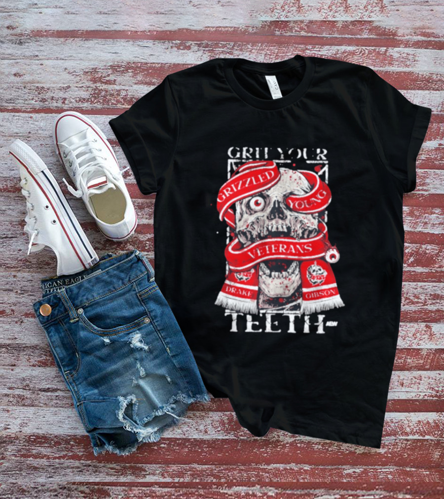 Grizzled Young Veterans Grit Your Teeth Drake Gibson T-Shirt