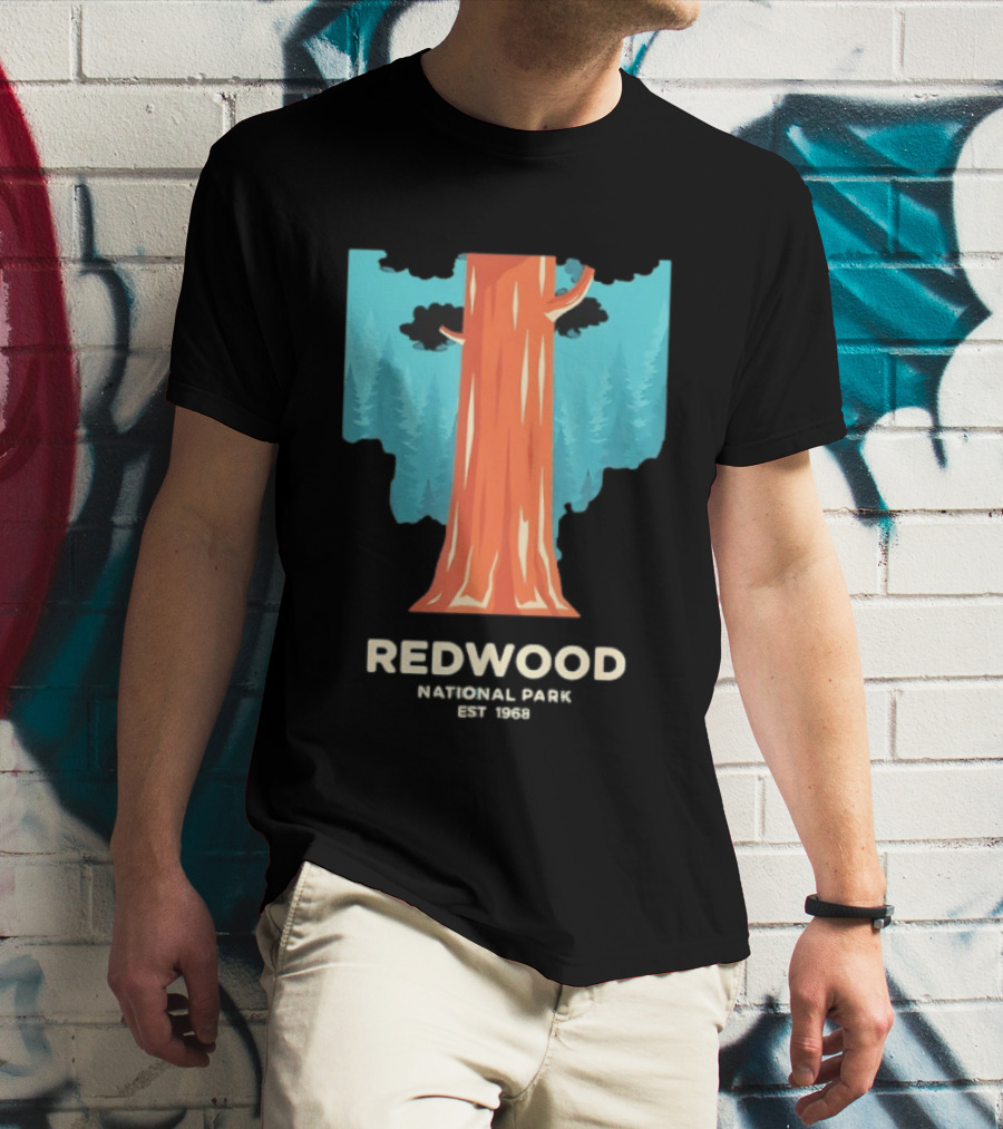 Redwood National Park Est 1968 Tree T-Shirt