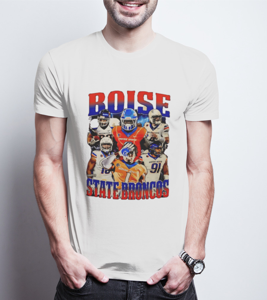 Boise State Broncos Football Legends Players T-Shirt