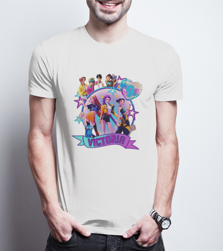 Victoria Huntrix Kpop Birthday Celebration Star Characters T-Shirt