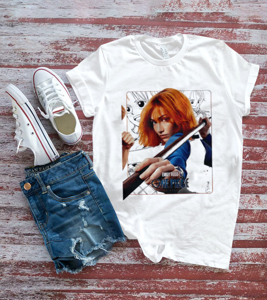 One Piece Live Action Emily Rudd As Nami Grand Line Adventure T-Shirt