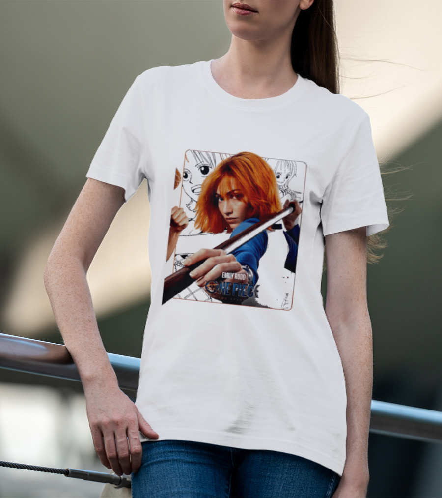 One Piece Live Action Emily Rudd As Nami Grand Line Adventure T-Shirt