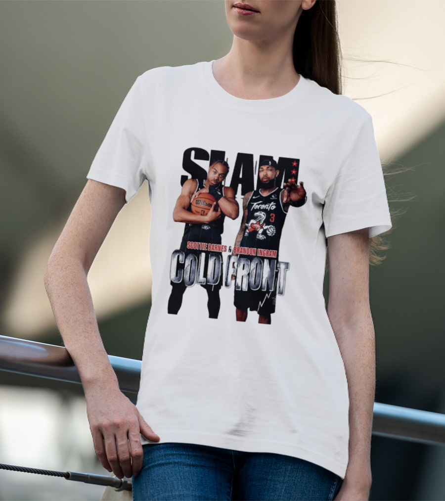SLAM Scottie Barnes Brandon Ingram Cold Front Toronto T-Shirt