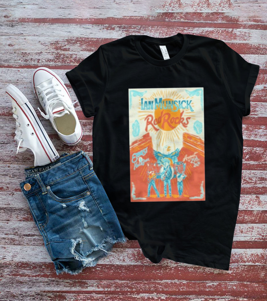 Ian Munsick Red Rocks Morrison Colorado August 25 2026 Concert Event T-Shirt