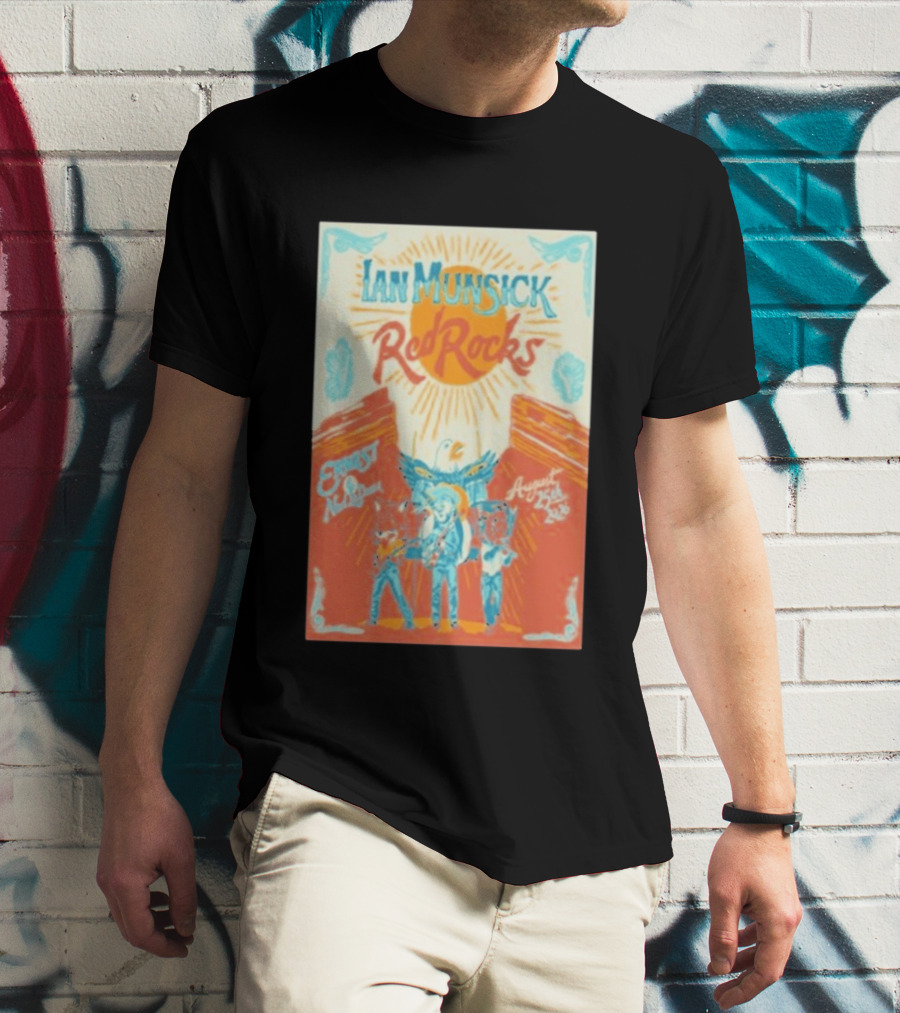 Ian Munsick Red Rocks Morrison Colorado August 25 2026 Concert Event T-Shirt