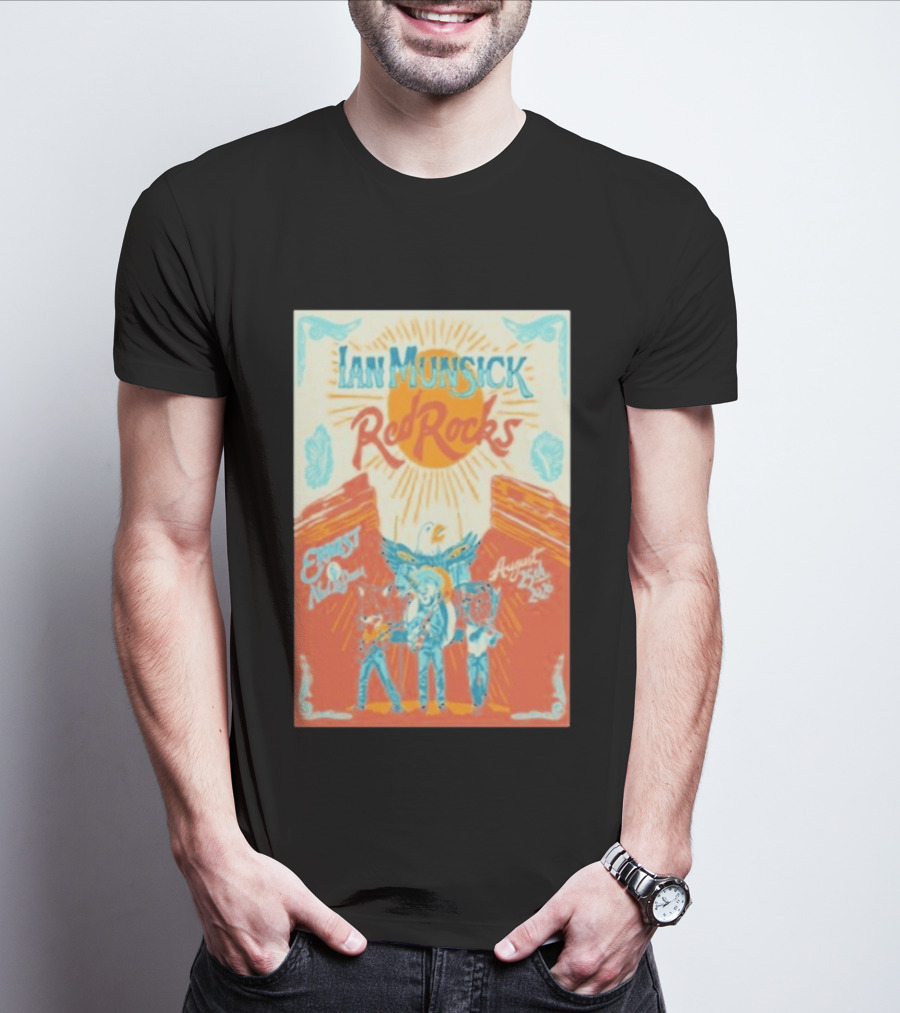 Ian Munsick Red Rocks Morrison Colorado August 25 2026 Concert Event T-Shirt