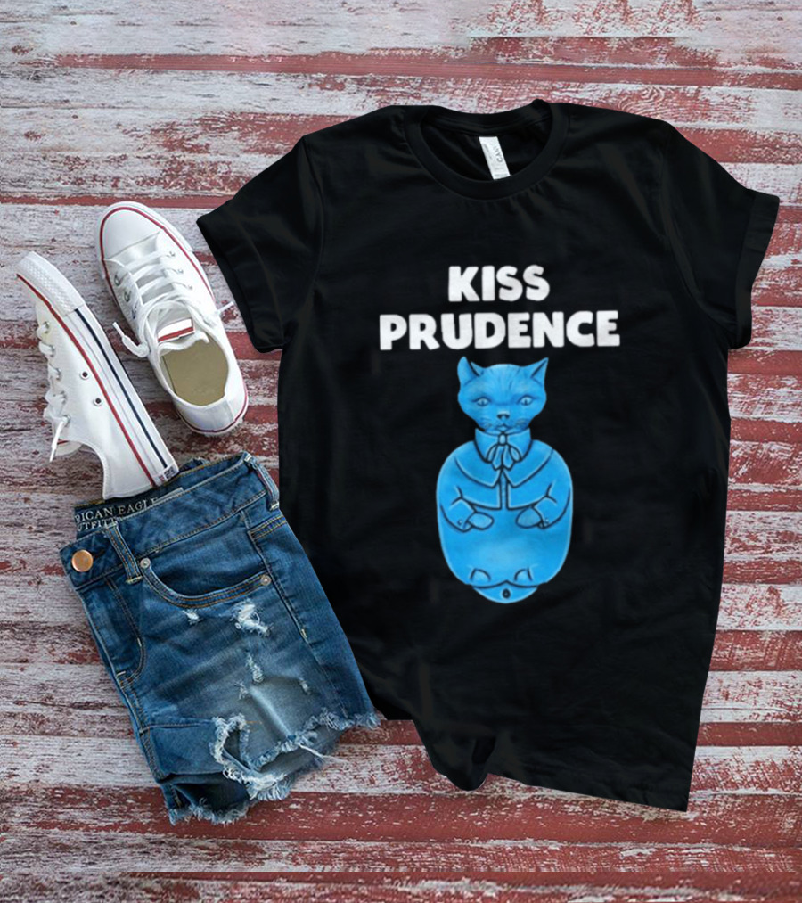 Kiss Prudence Happytoast Cat Blue T-Shirt