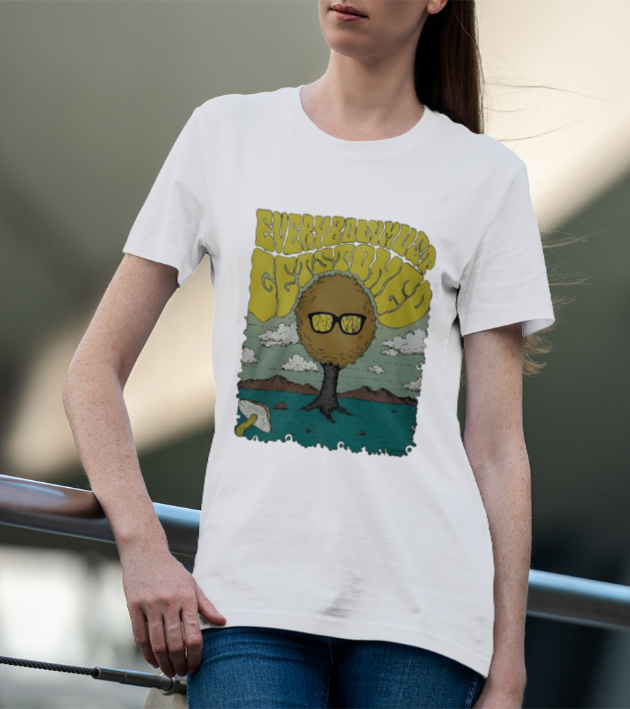 Everybody Must Get Stoned Bob Dylan Psychedelic Mushroom T-Shirt