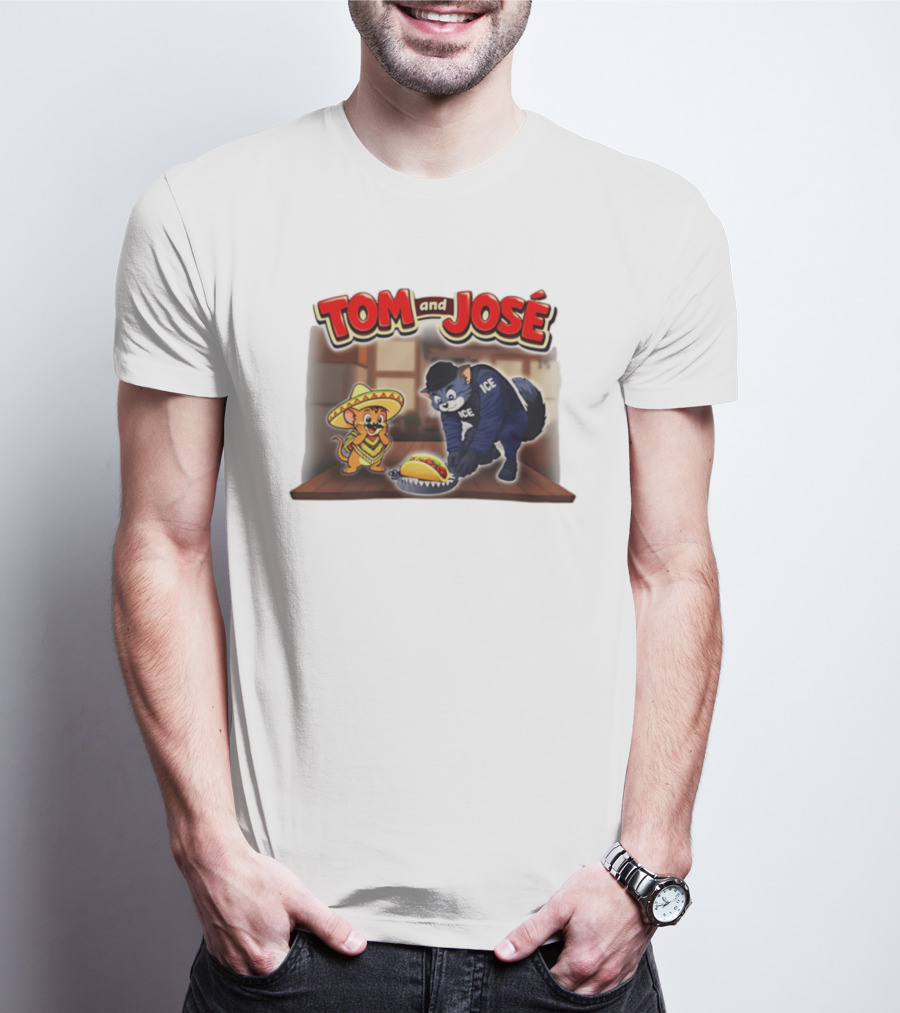Tom And José Taco Humor Ice T-Shirt