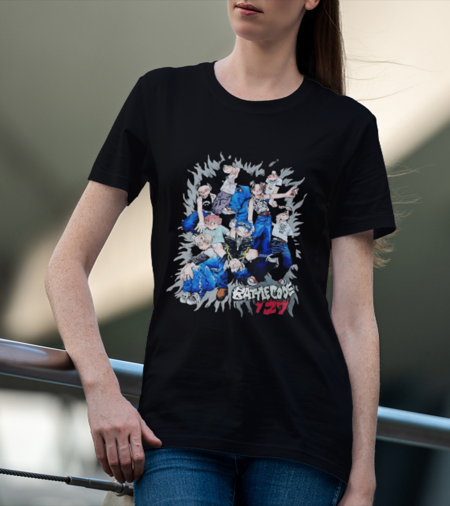 Battle Code 127 Anime Crew In Dynamic Poses T-Shirt