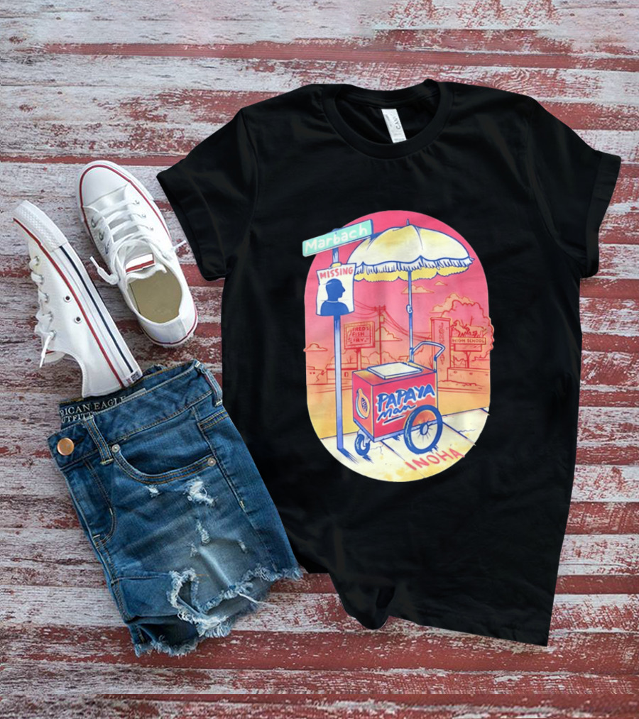 Marbach Inoha Papaya Man Missing High School Fred's Fish Fry T-Shirt