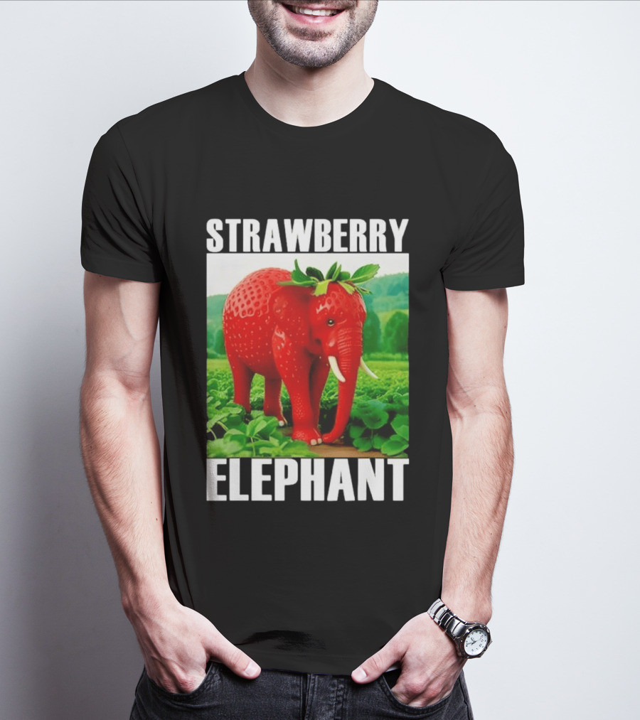 Strawberry Elephant Brainrot T-Shirt