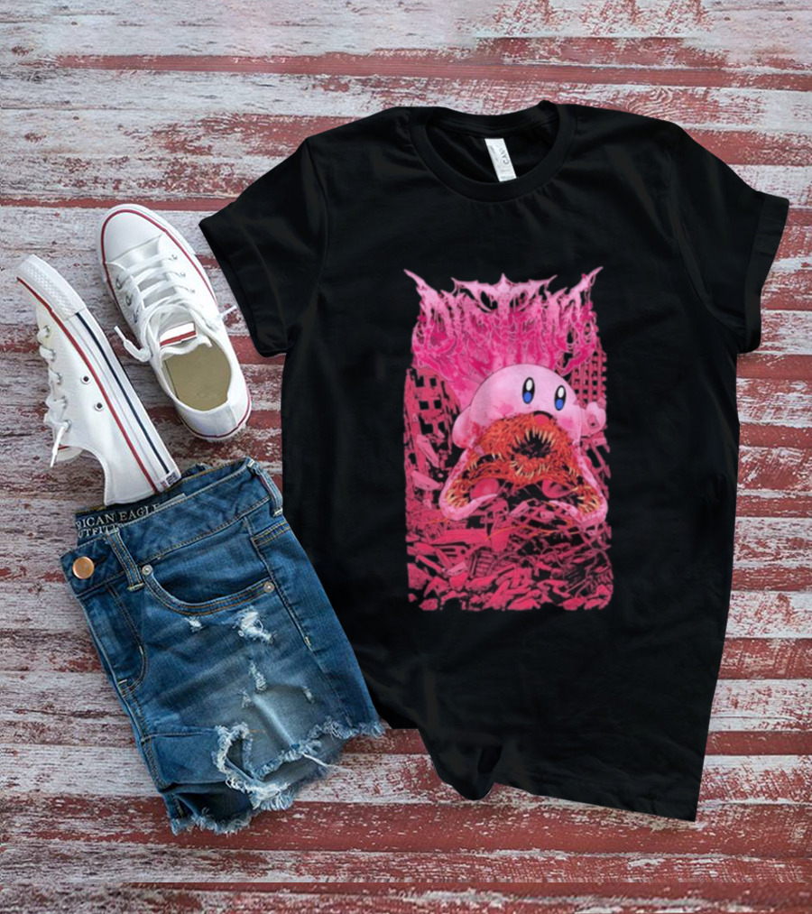 Distant Devourer Kirby Cosmic Horror Crossover Collage T-Shirt