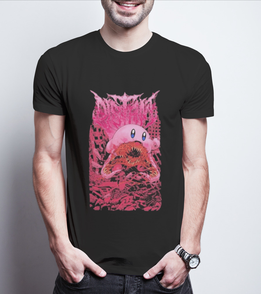 Distant Devourer Kirby Cosmic Horror Crossover Collage T-Shirt