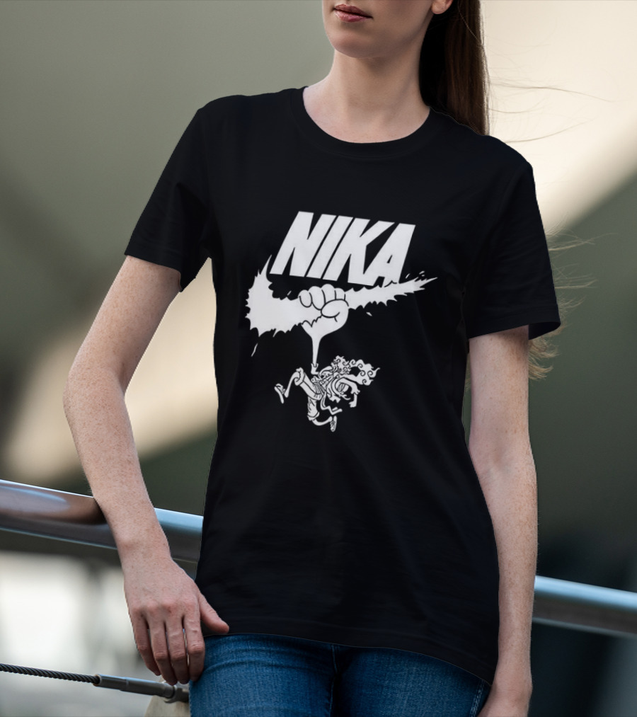 Nika Sun God One Piece Fist Logo Anime T-Shirt