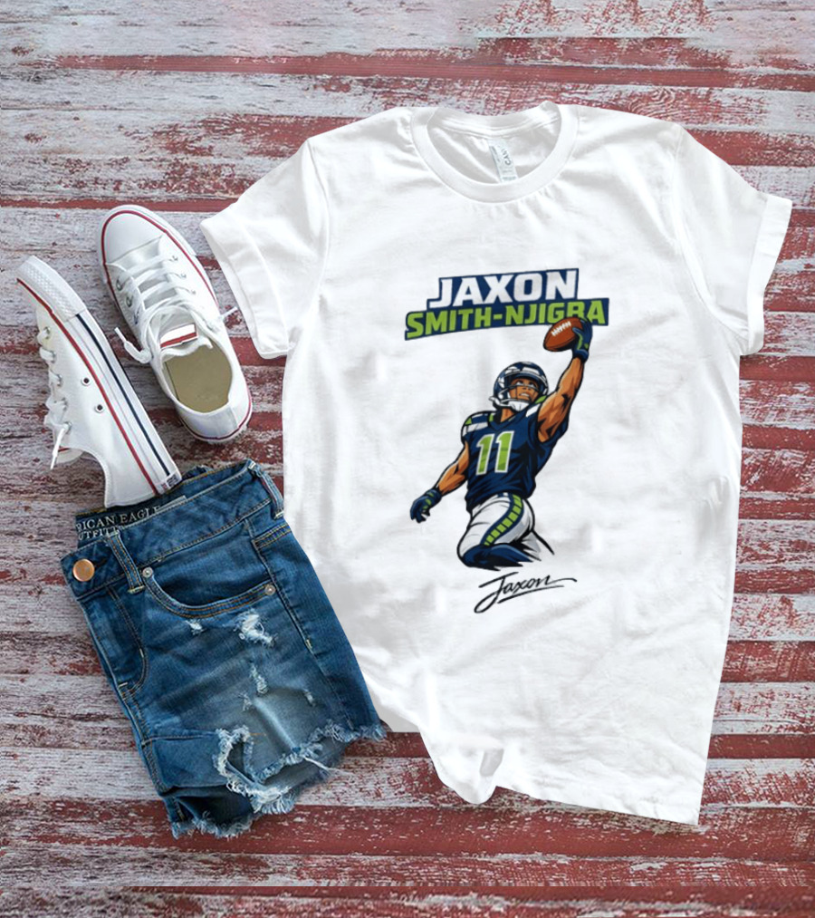 Jaxon Smith Njigba Seattle Football Catch Seahawks Number 11 T-Shirt