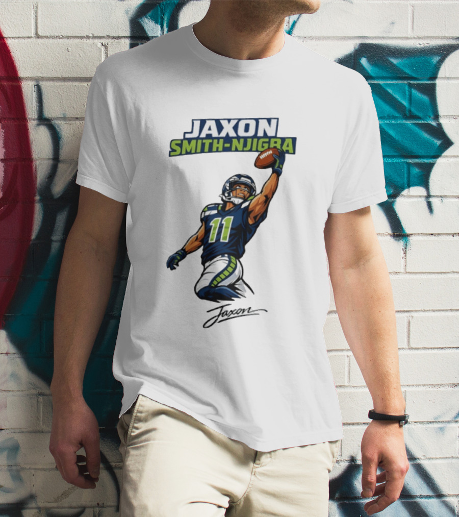 Jaxon Smith Njigba Seattle Football Catch Seahawks Number 11 T-Shirt
