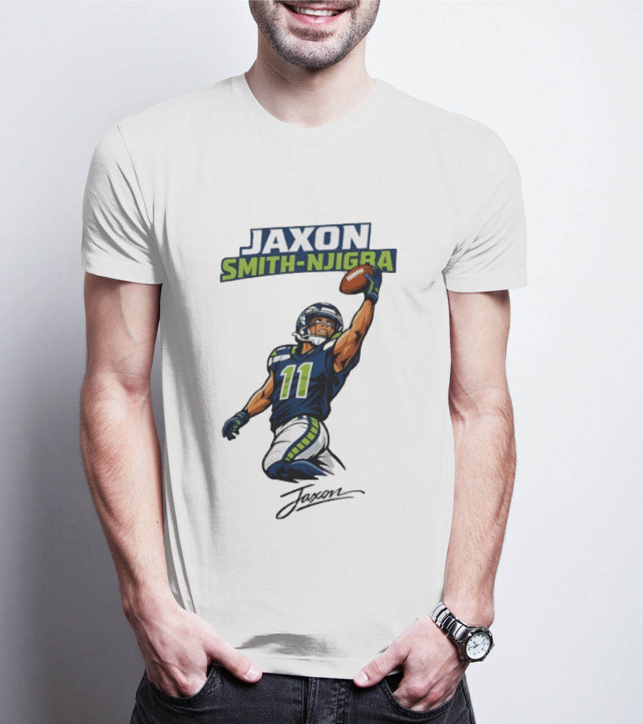 Jaxon Smith Njigba Seattle Football Catch Seahawks Number 11 T-Shirt