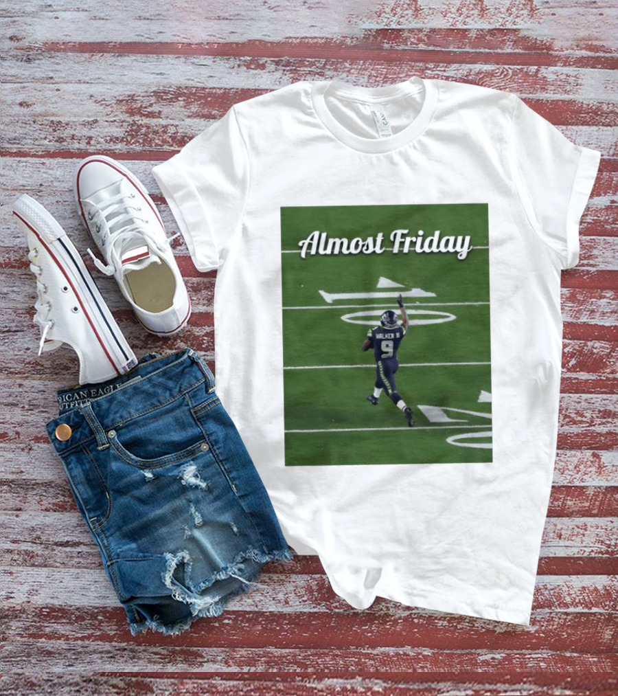 Almost Friday Kenneth Walker III Seahawks Football Celebration T-Shirt