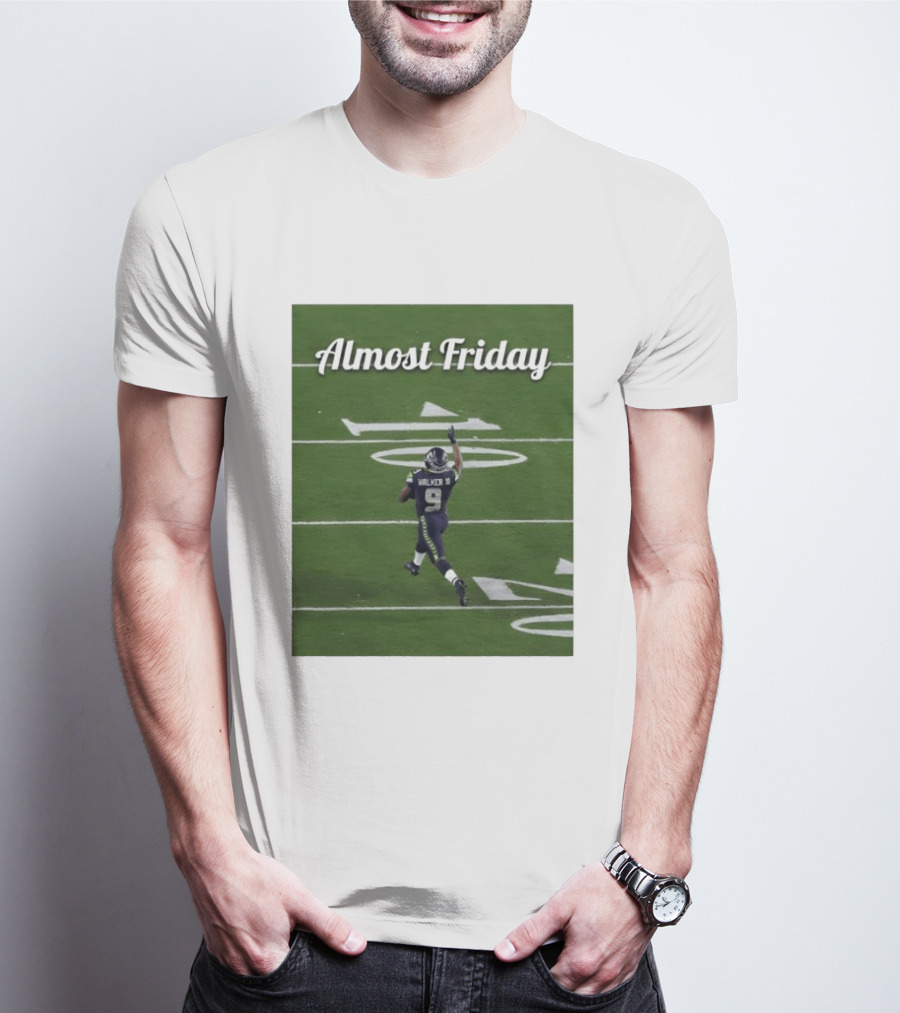 Almost Friday Kenneth Walker III Seahawks Football Celebration T-Shirt