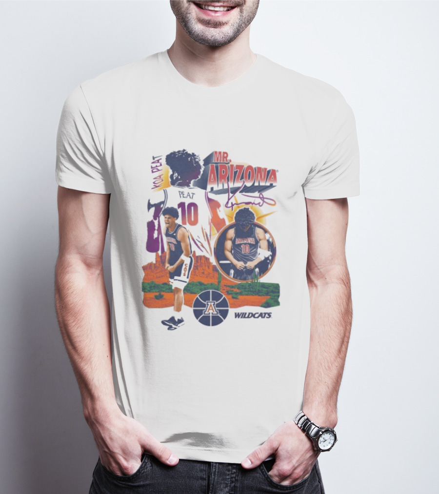 Koa Peat Mr Arizona Wildcats Number 10 Basketball T-Shirt
