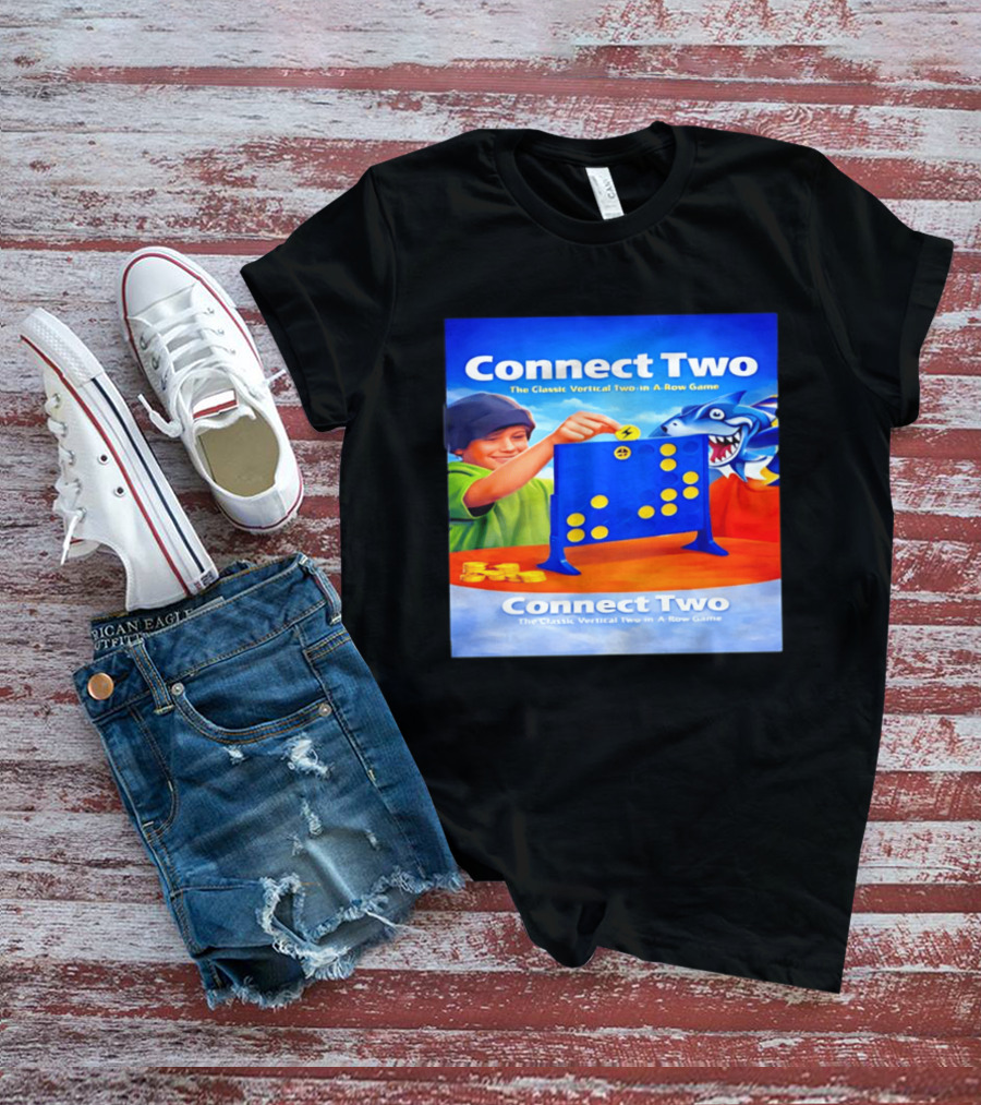 Connect Two The Classic Vertical Two In A Row Game T-Shirt