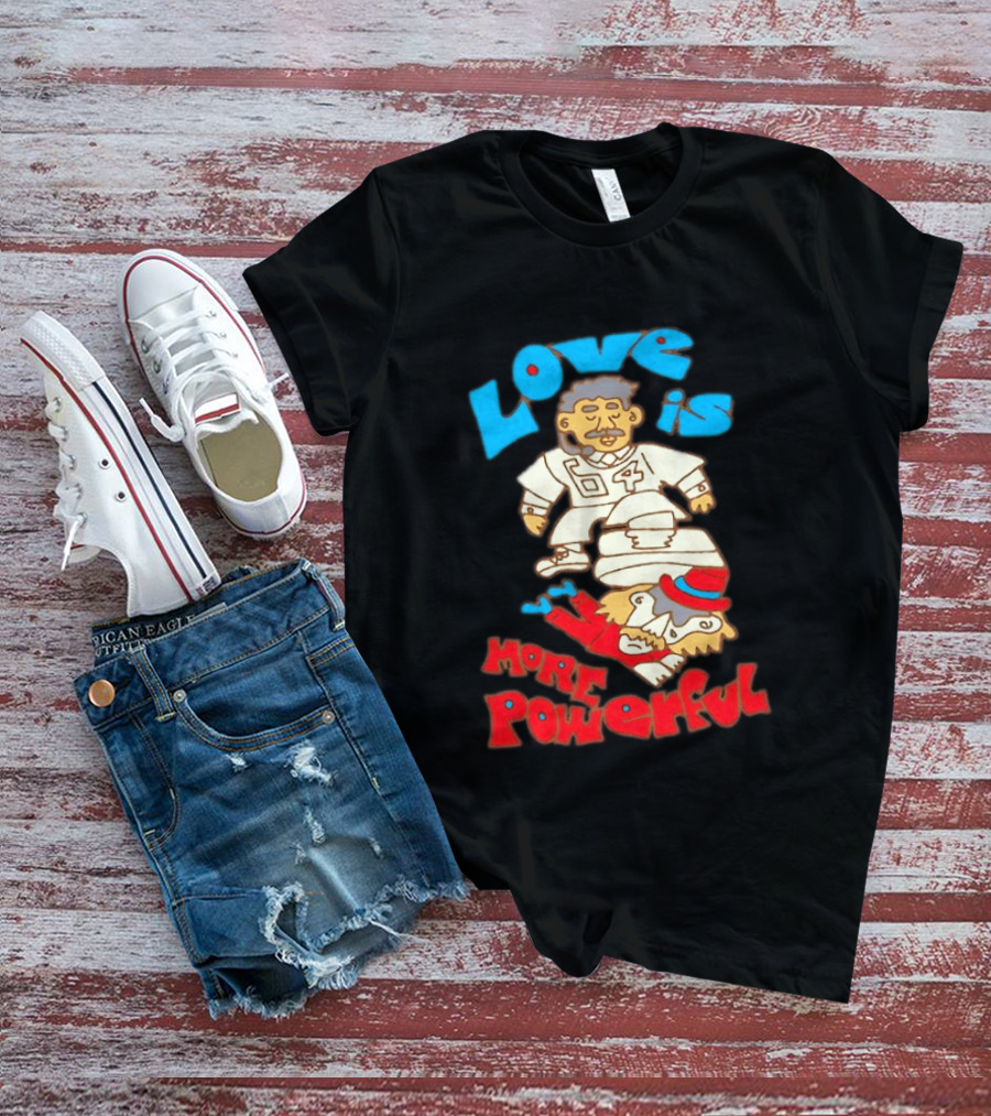 Love Is More Powerful Sam Lane 04 Football Tackle Cartoon T-Shirt