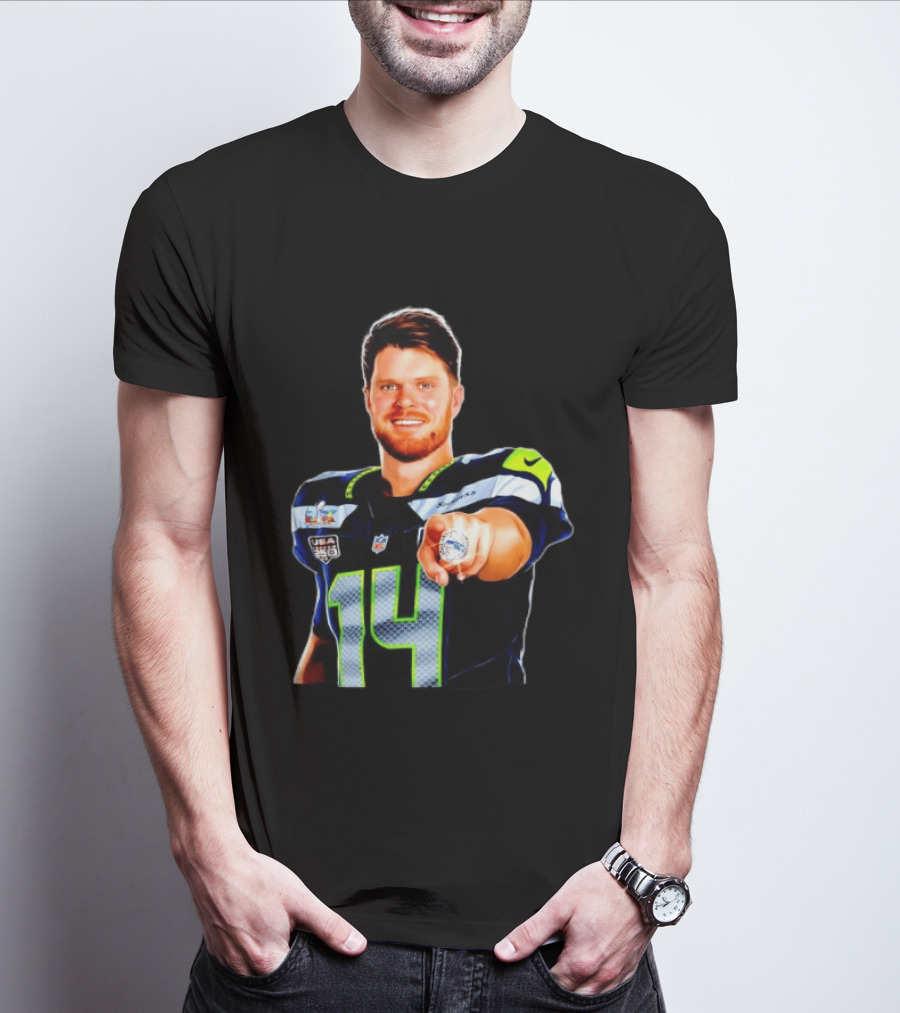 Seahawks Sam Darnold Champions Ring USA 150 NFL Honors T-Shirt