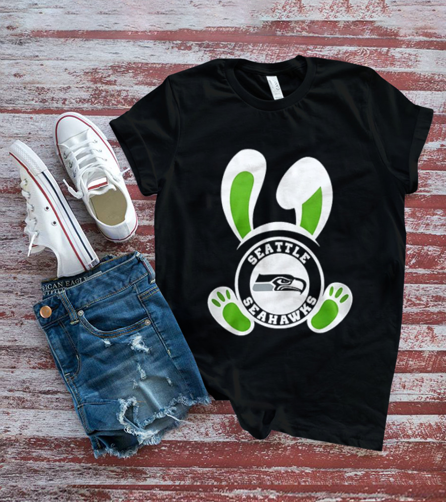 Seattle Seahawks Easter Pride Forget The Eggs I'm Hunting T-Shirt