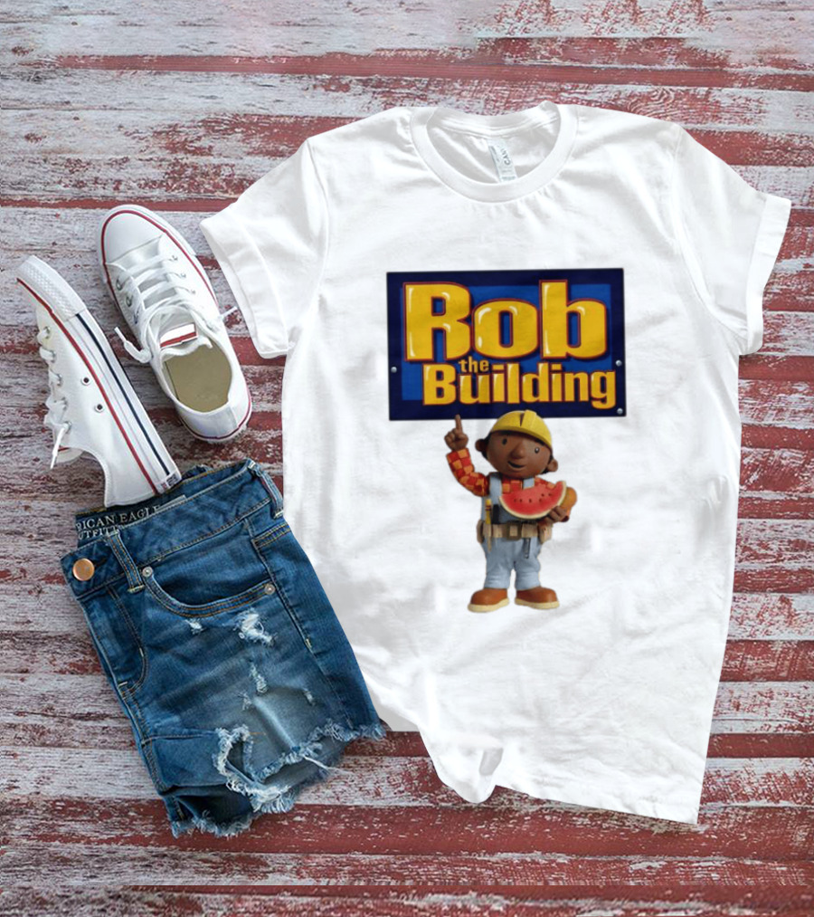Rob The Building Watermelon Character Fun T-Shirt