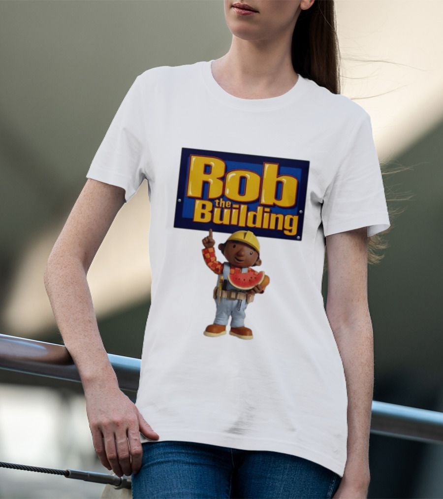 Rob The Building Watermelon Character Fun T-Shirt
