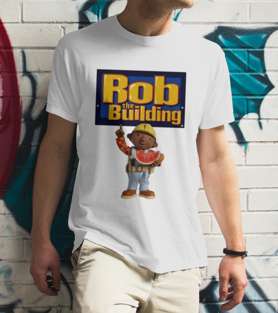 Rob The Building Watermelon Character Fun T-Shirt
