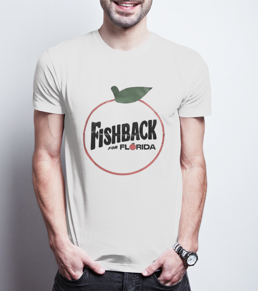 Fishback For Florida Tomato Outline With Leaf T-Shirt