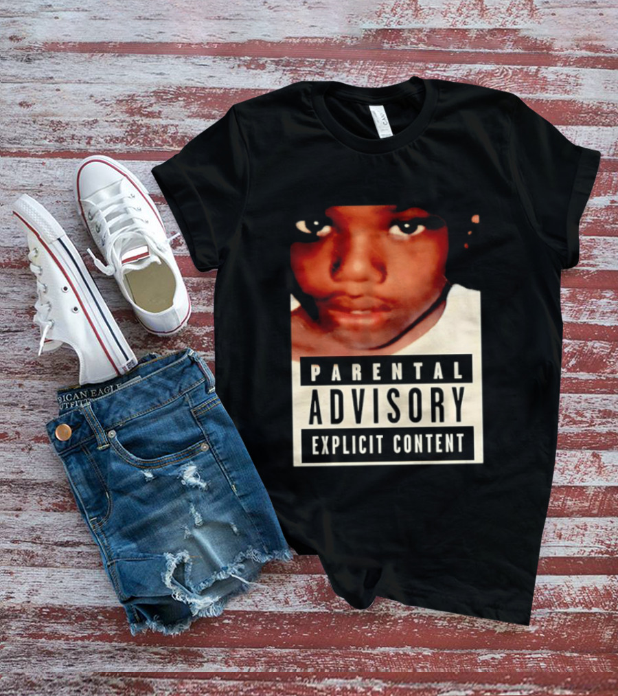 Parental Advisory Explicit Content Baby Keem Casino Album Cover Tracklist T-Shirt