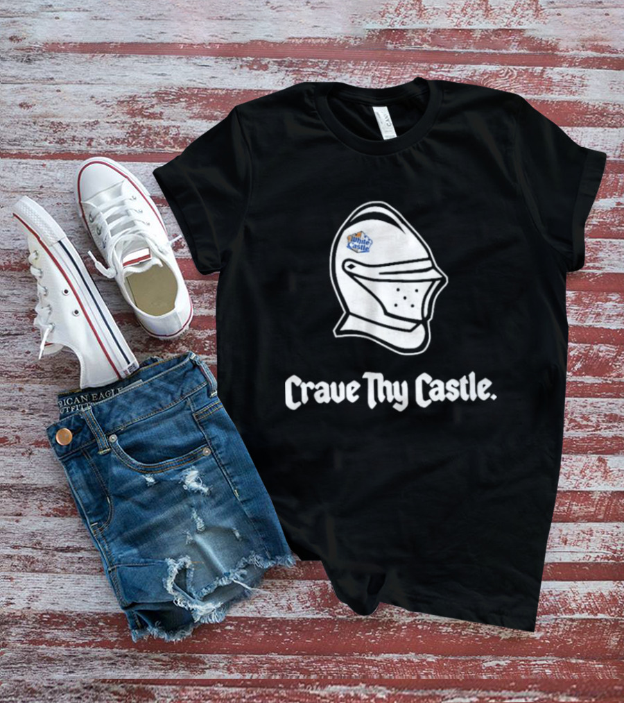 Crave Thy Castle White Castle Knight Helmet T-Shirt