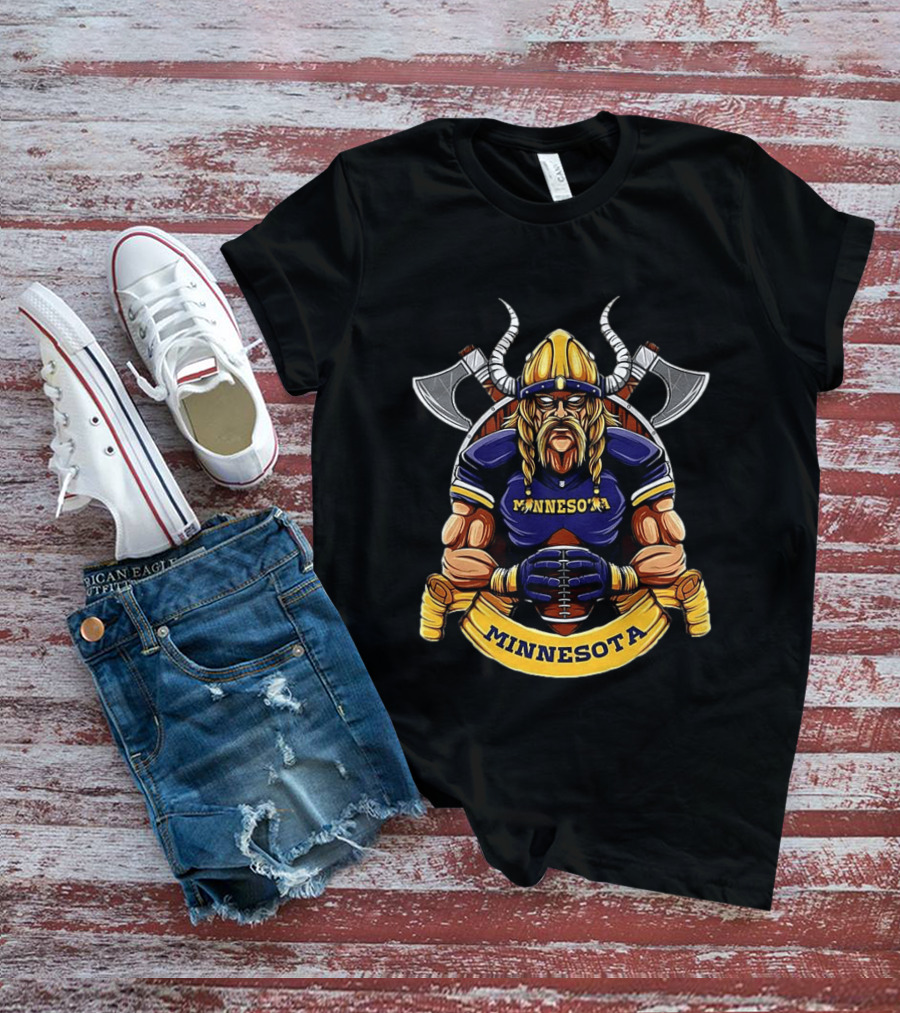 Minnesota Viking Warrior Football Spirit T-Shirt
