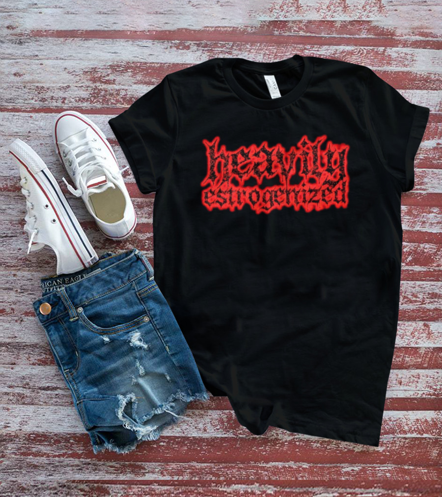 Heavily Estrogenized Red Gothic T-Shirt