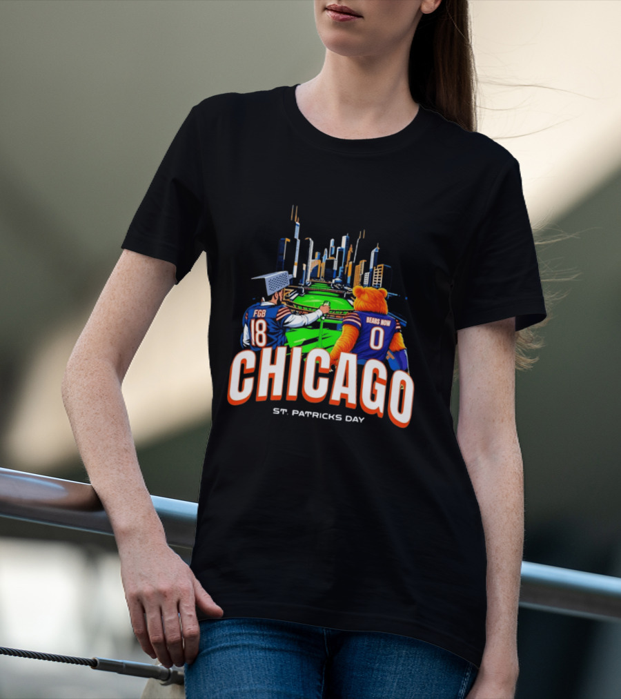 Chicago Bears St. Patricks Day Green River FGB Bears Now T-Shirt