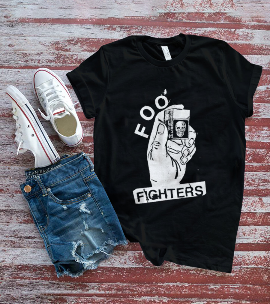 Foo Fighters Hand Holding Lighter Image Choose Your Colour T-Shirt